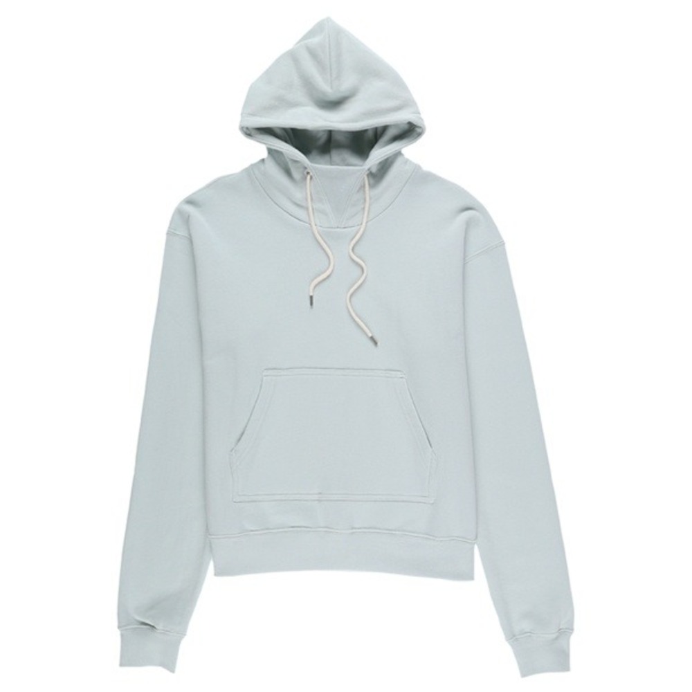 John Elliott Kake Mock Hoodie Glacier Blue Grey Mens Size 2 Medium Streetwear